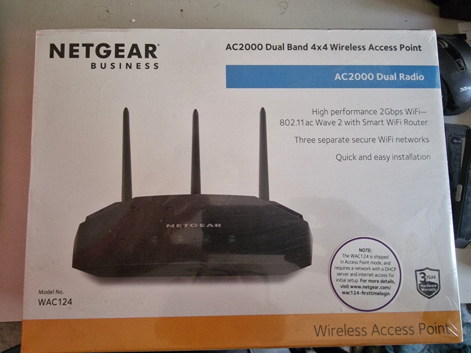 Netgear Business WAC124 AC2000 Access Point – NIEUW IN SEAL, Ophalen of Verzenden