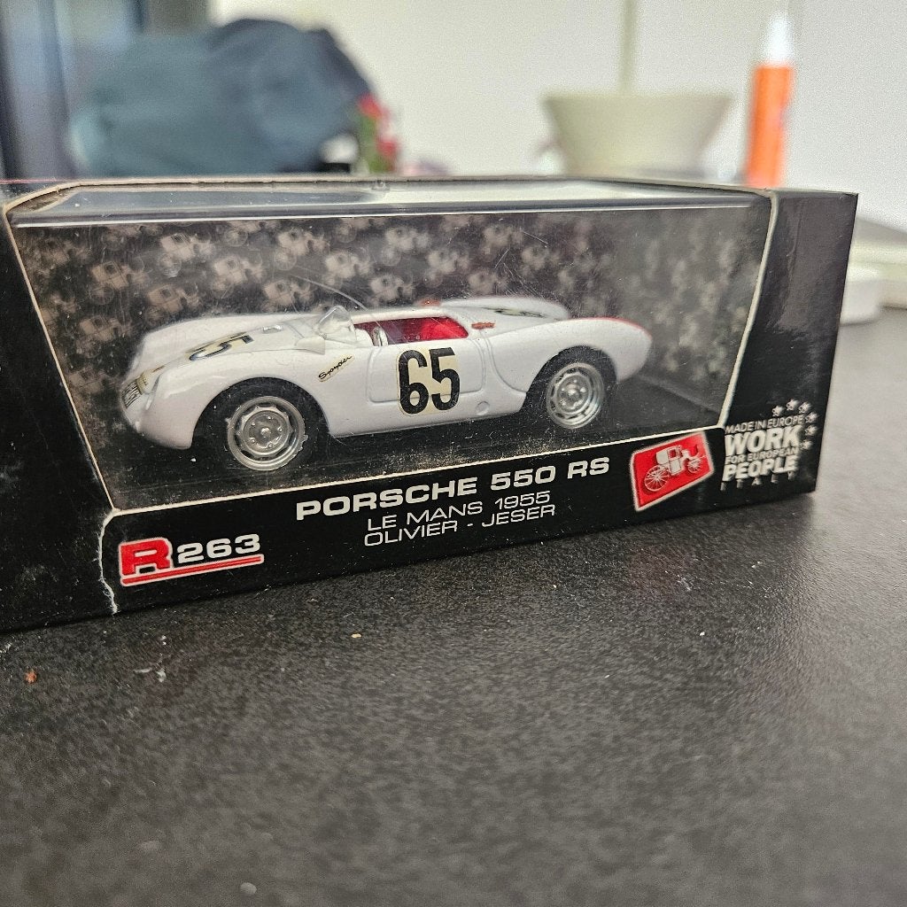 Brumm Porsche 550 RS Le mans 1955 R263 1/43, Ophalen of Verzenden, Nieuw, Auto
