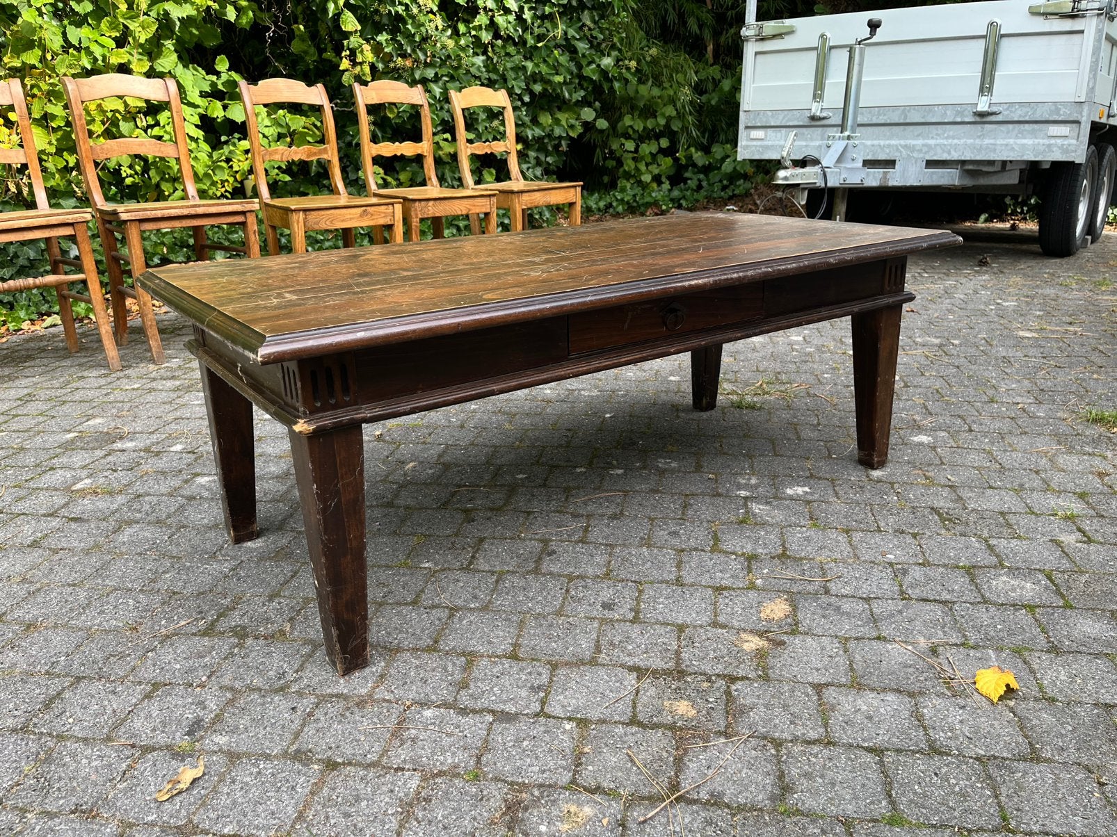 Table basse en bois, 100 à 150 cm, Enlèvement, Utilisé, 50 à 100 cm