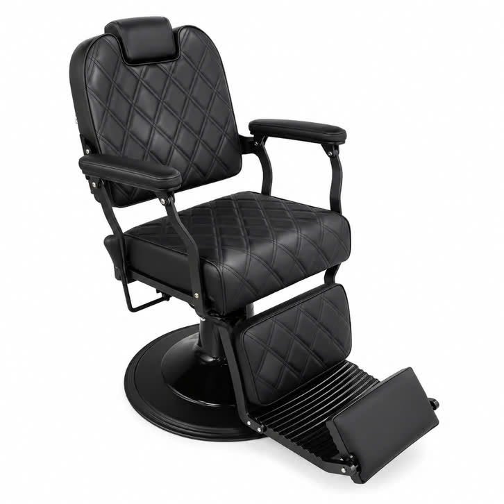 Barbierstoel Barvex Black Luxe Barbierstoel Zwart, Ophalen of Verzenden, Zwart, Landelijk