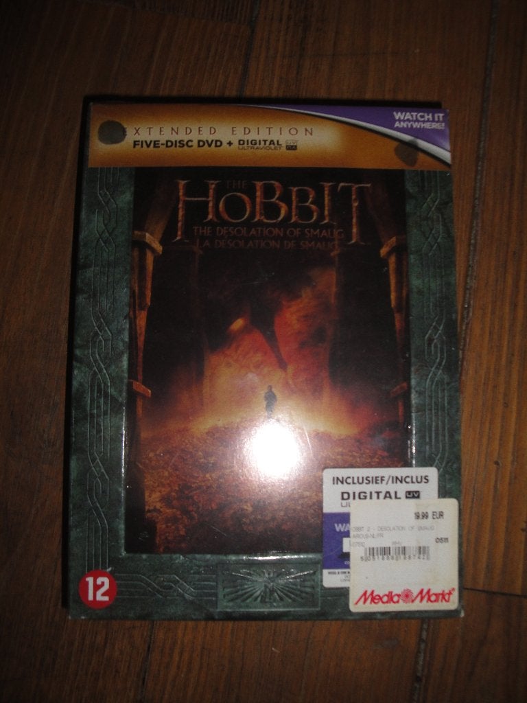 The Hobbit Extended Edition DVD à cinq disquesneuf et scellé, Anglais, Enlèvement ou Envoi, Comprend un boîtier, Neuf, dans son emballage