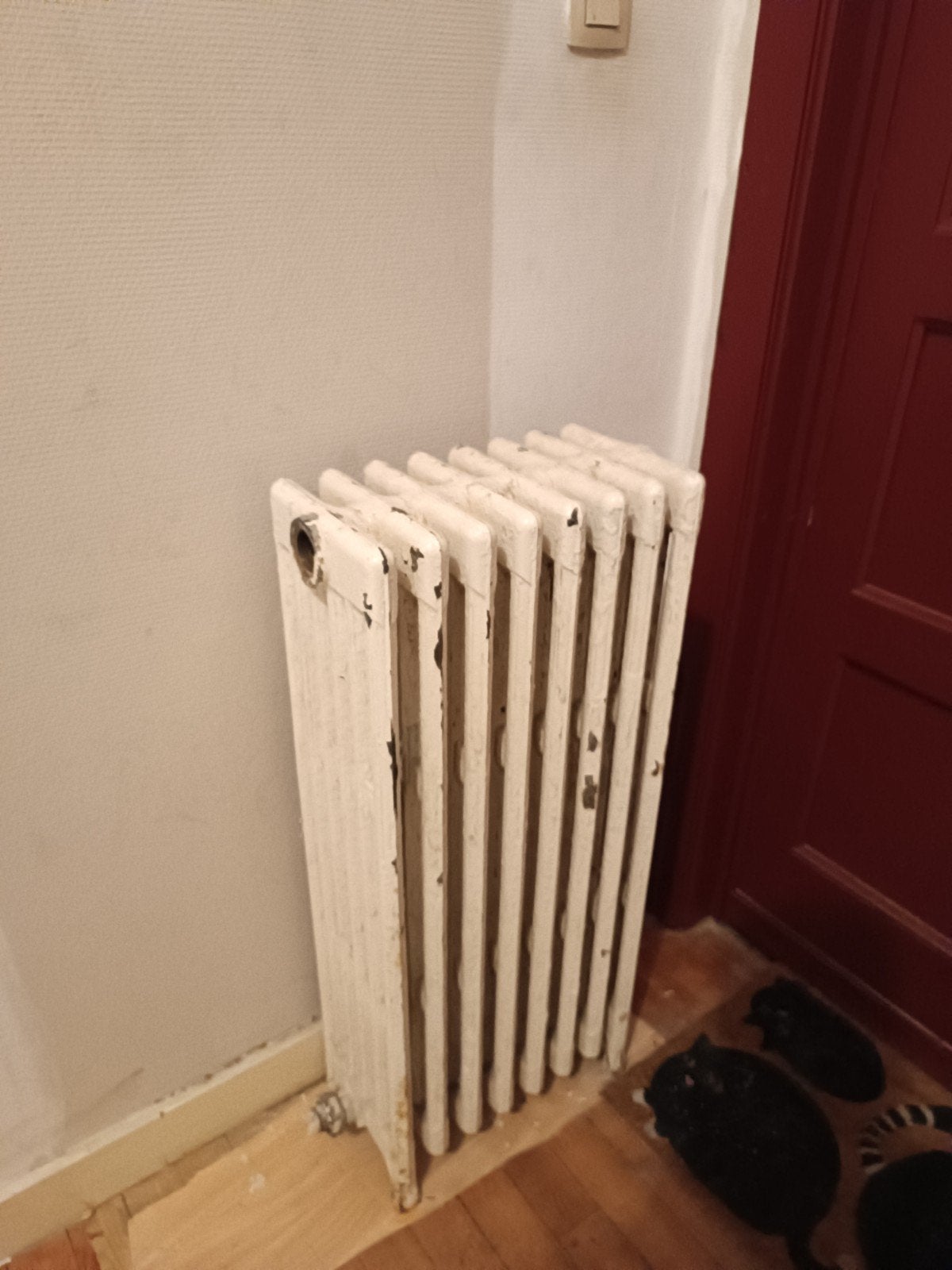 Gietijzeren radiator, Ophalen, Radiator