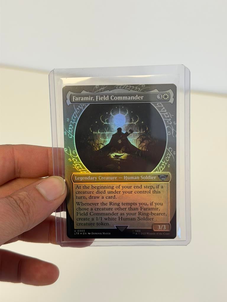 de présentation MTG Faramir Field Commander LTR 0303 + foil, Enlèvement ou Envoi, Neuf, Cartes en vrac, Foil