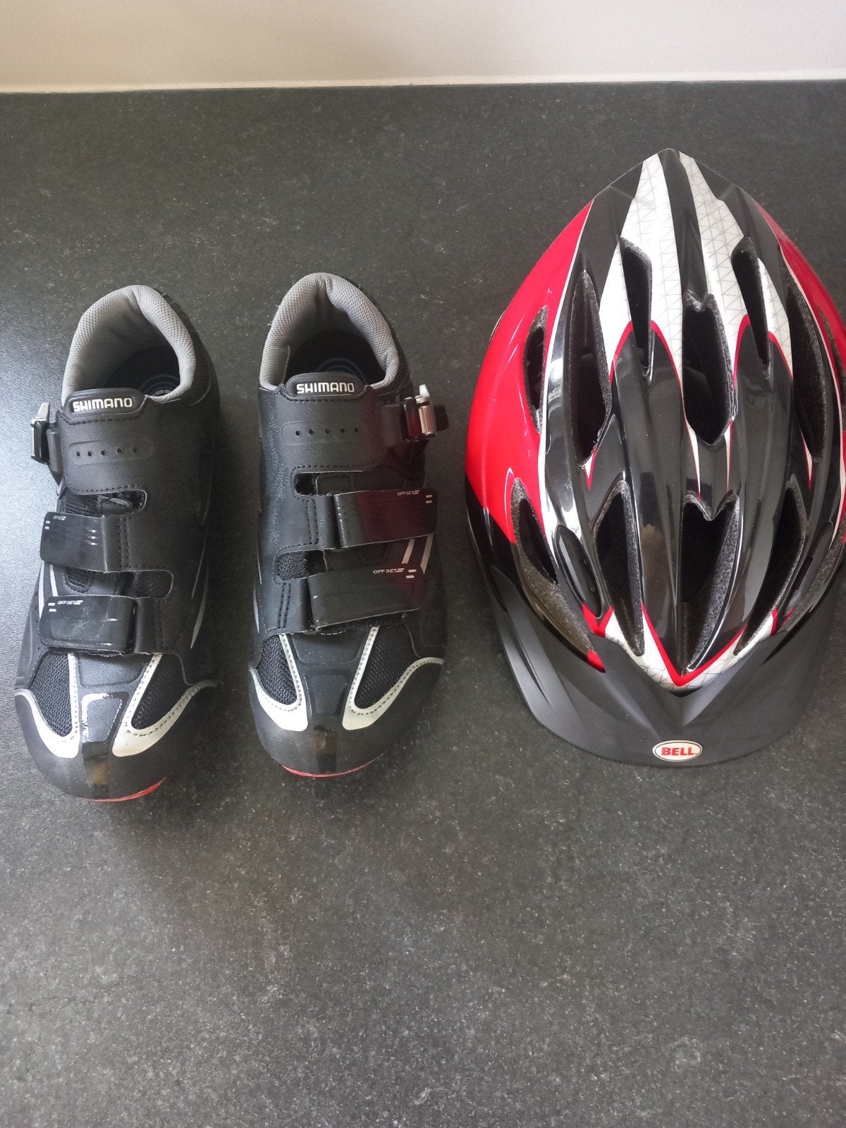 Fietsschoenen Shimano maat 44. Helm krijg je er gratis bij., Enlèvement, Comme neuf, Shimano