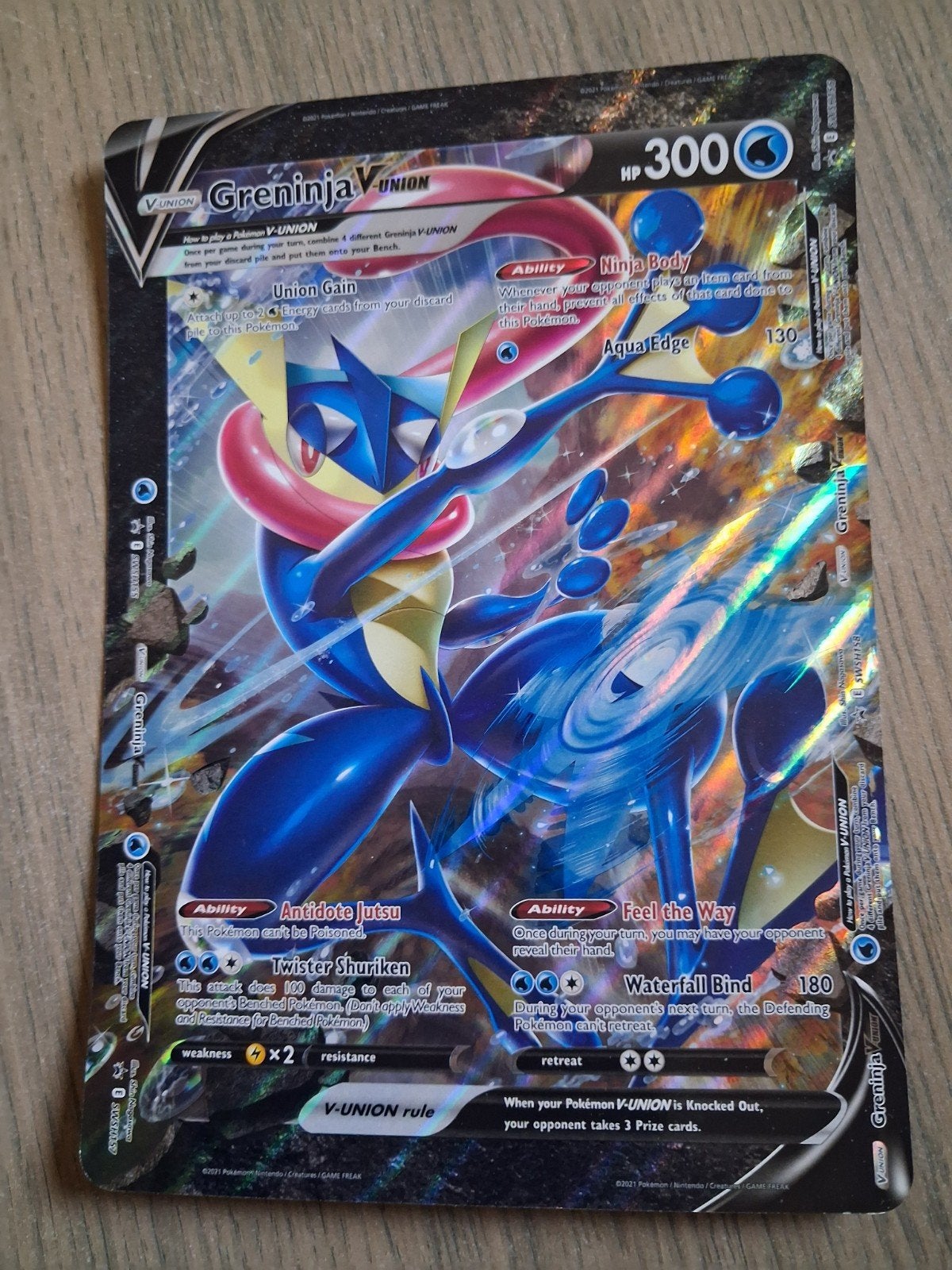 pokemonkaart Greninja V union, Hobby en Vrije tijd, Verzamelkaartspellen | Pokémon, Ophalen of Verzenden