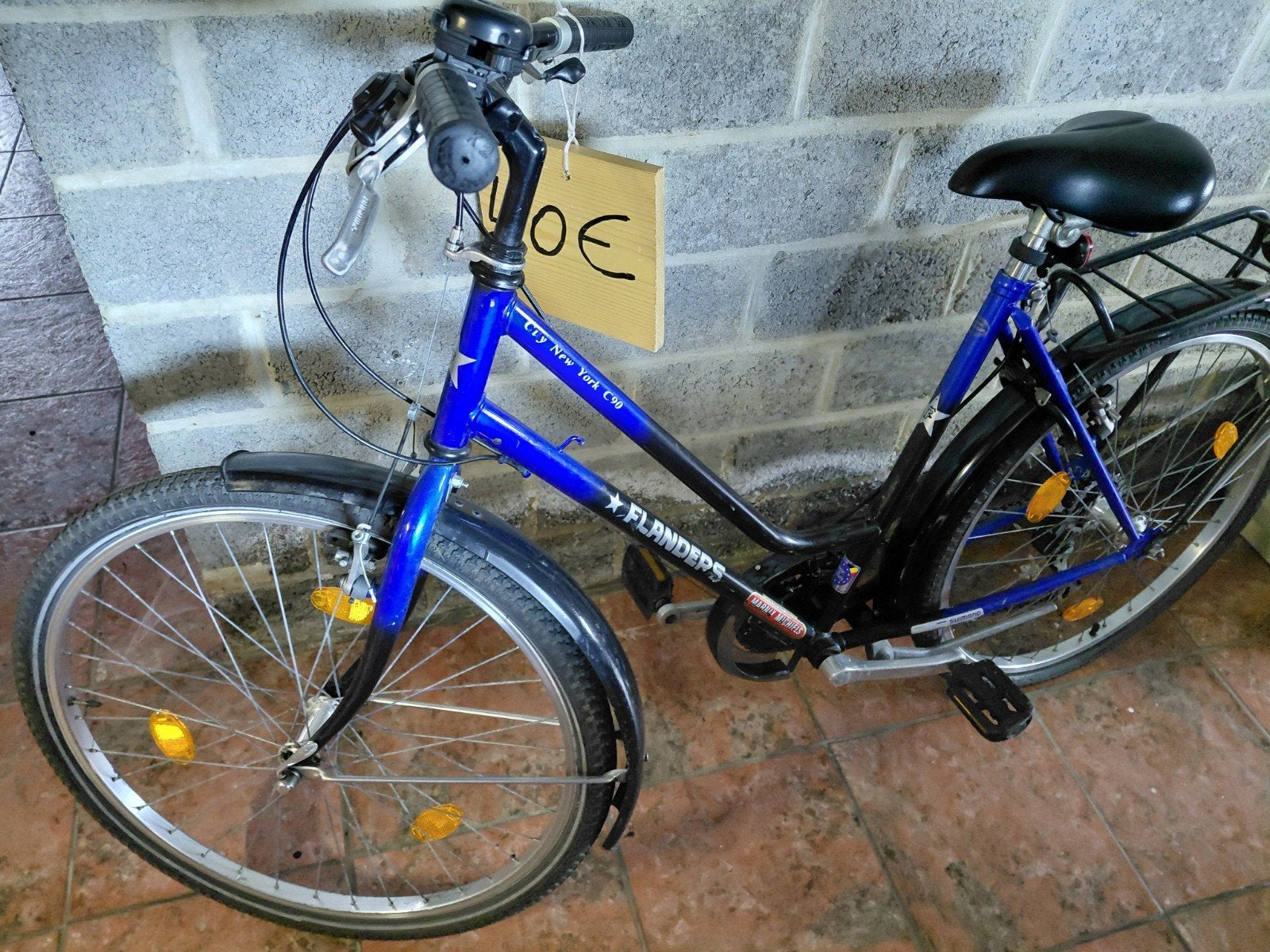 Blauwe citybike fiets, Fietsen en Brommers, Fietsen | Meisjes, Ophalen