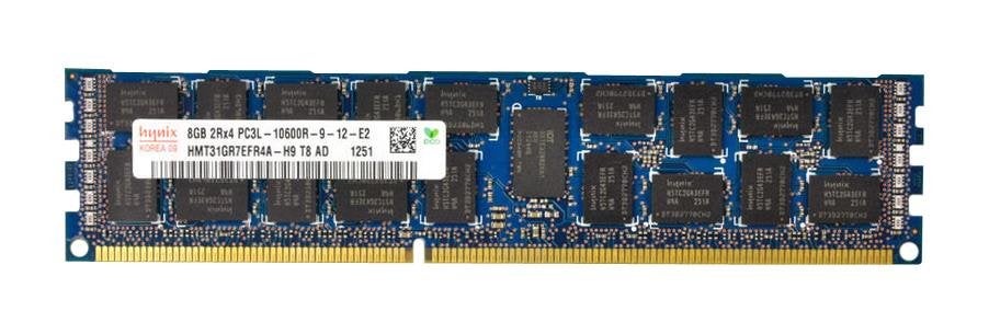 8GB 2Rx4 PC3L-10600R DDR3-1333 ECC, Hynix HMT31GR7EFR4A-H9