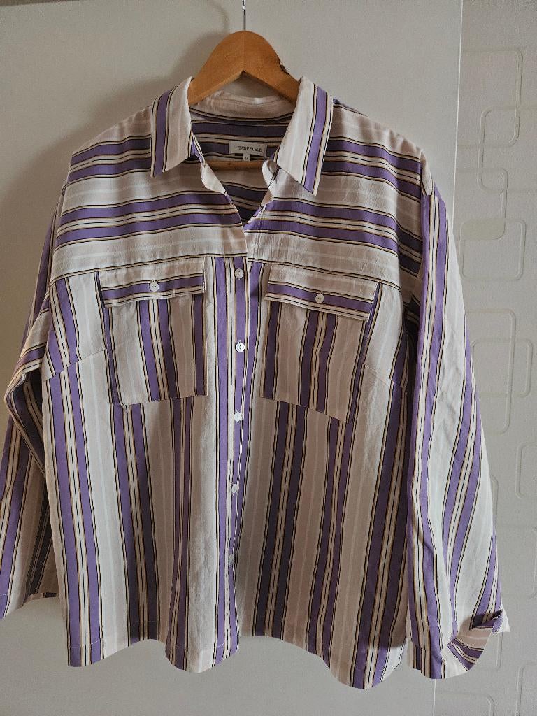 Te koop blouse, Terre Bleue, Paars, Maat 46/48 (XL) of groter, Nieuw