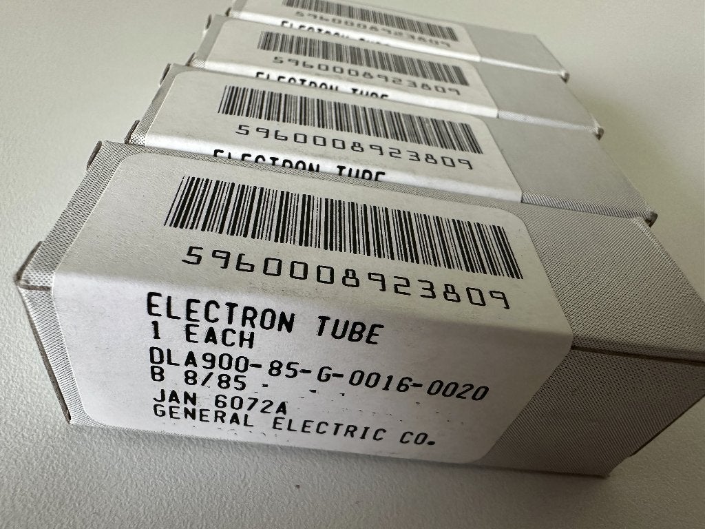 Lot assorti MINT NOS NIB (4) tubes GE JAN 6072A, TV, Hi-fi & Vidéo, Enlèvement ou Envoi, Tube ou Tubes