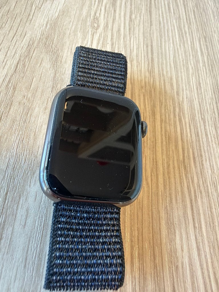 Apple Watch 8 45 mm GPS+Cellular Acier Inoxydable, IOS, Comme neuf, Enlèvement, Apple