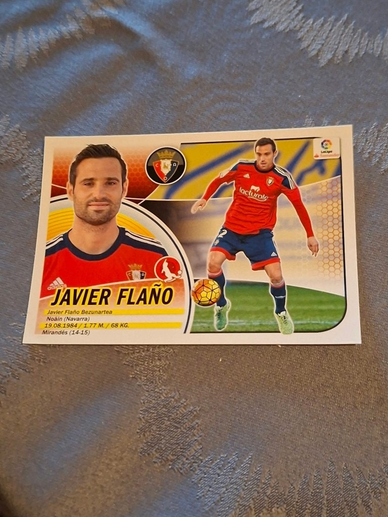 Panini / Sticker : Javier Flano / Ossasuna / 2016-2017, Ophalen of Verzenden, Nieuw, Poster, Plaatje of Sticker