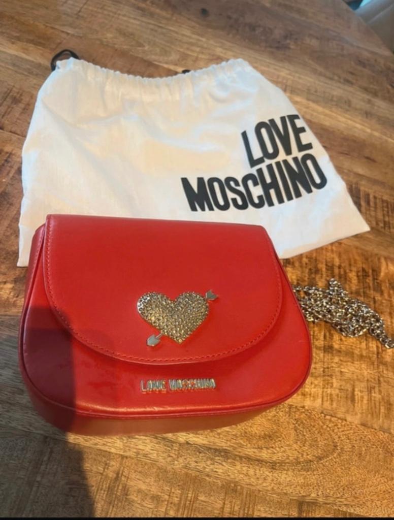 Moschino schoudertasje, Ophalen of Verzenden, Nieuw, Rood, Schoudertasje