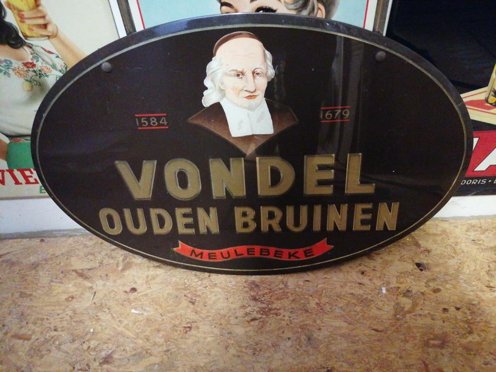 Oud bierbord Vondel Meulebeke, Ophalen