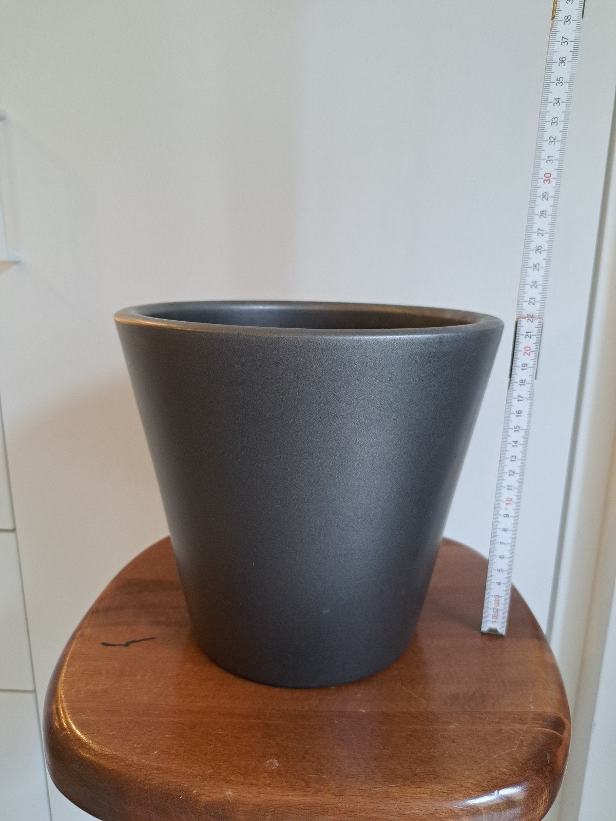 stenen bloempot, Ophalen