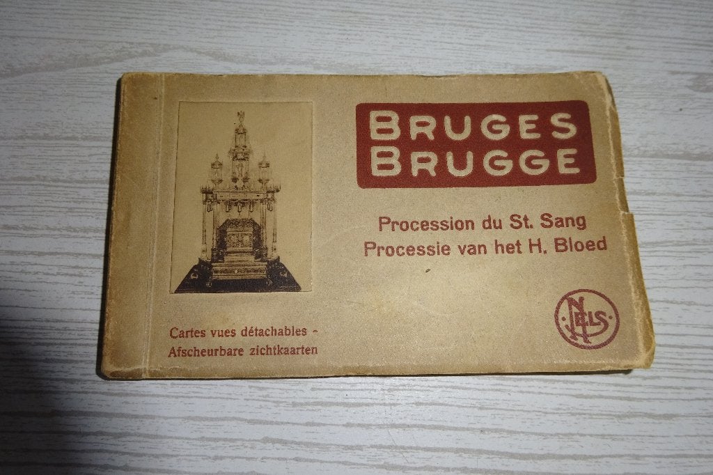 Boekje 24 postkaarten Brugge (Procession du Saint Sang), Verzamelen, Ophalen of Verzenden
