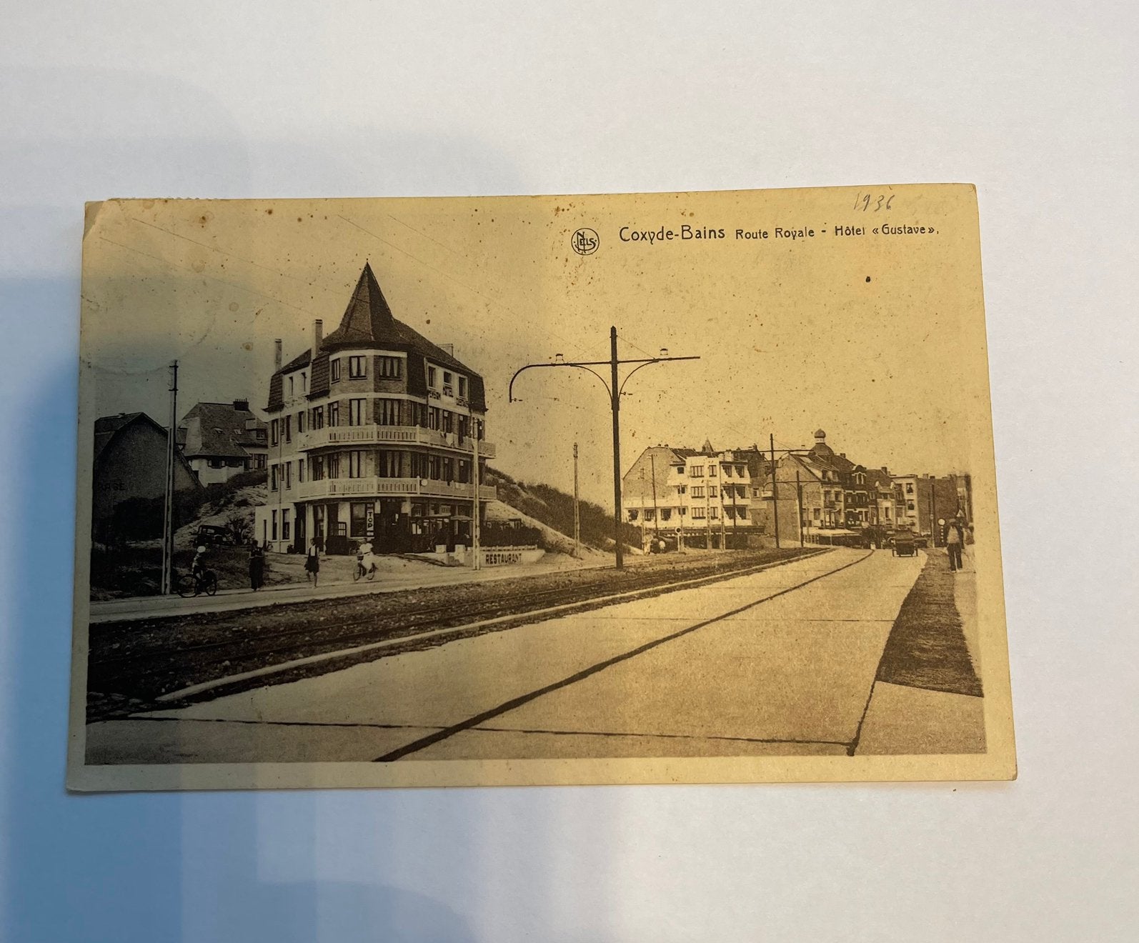 authentieke vintage ansichtkaart uit 1936 – Coxyde-Bains, Collections, Enlèvement ou Envoi