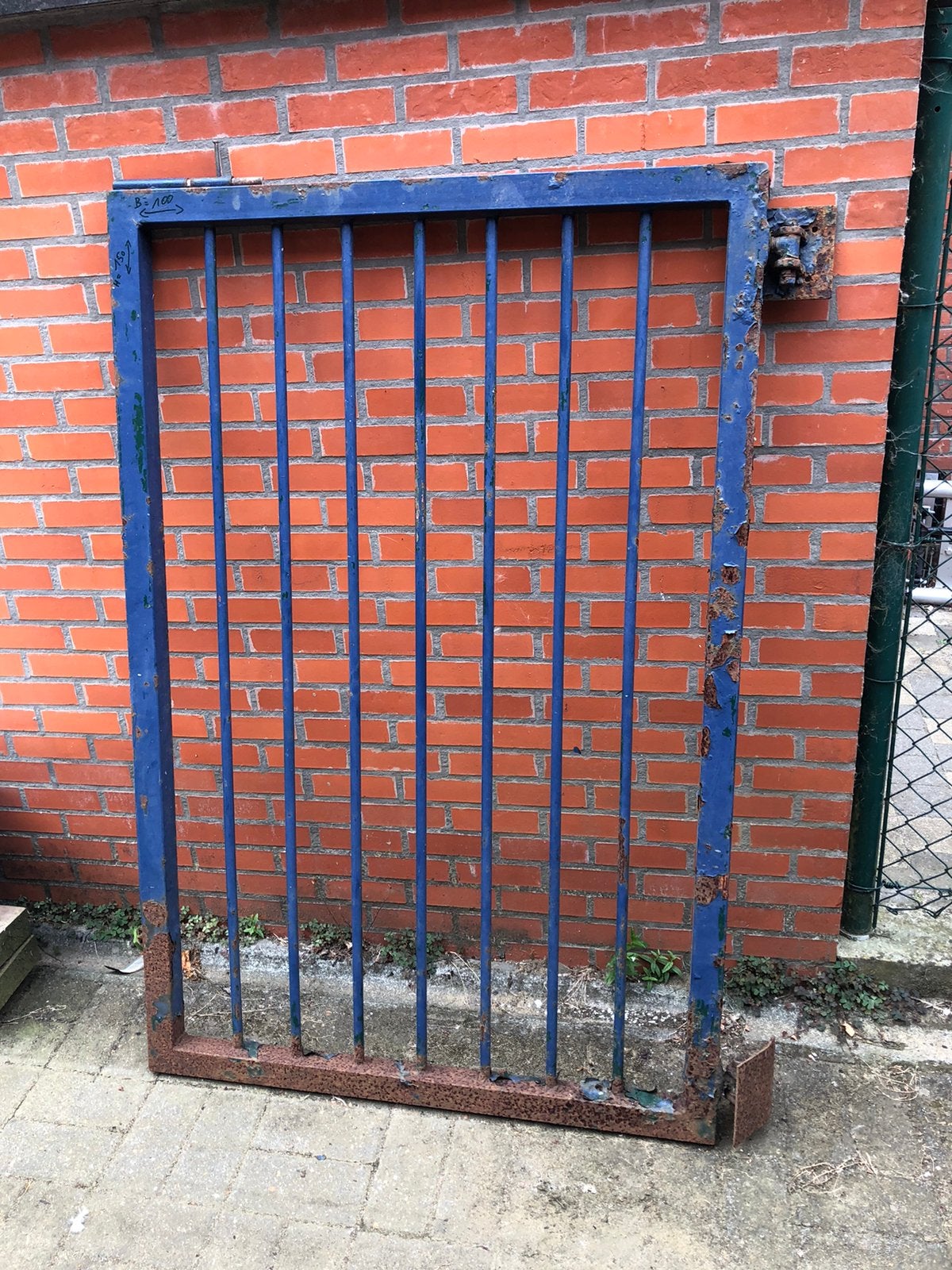 Poort in metaal, Ophalen, Gebruikt, IJzer