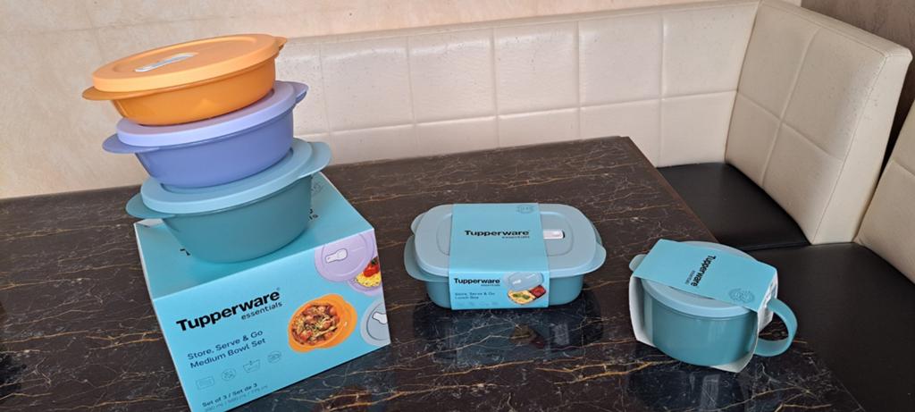 Nieuwe crystal wave set van tupperware, Ophalen of Verzenden, Nieuw