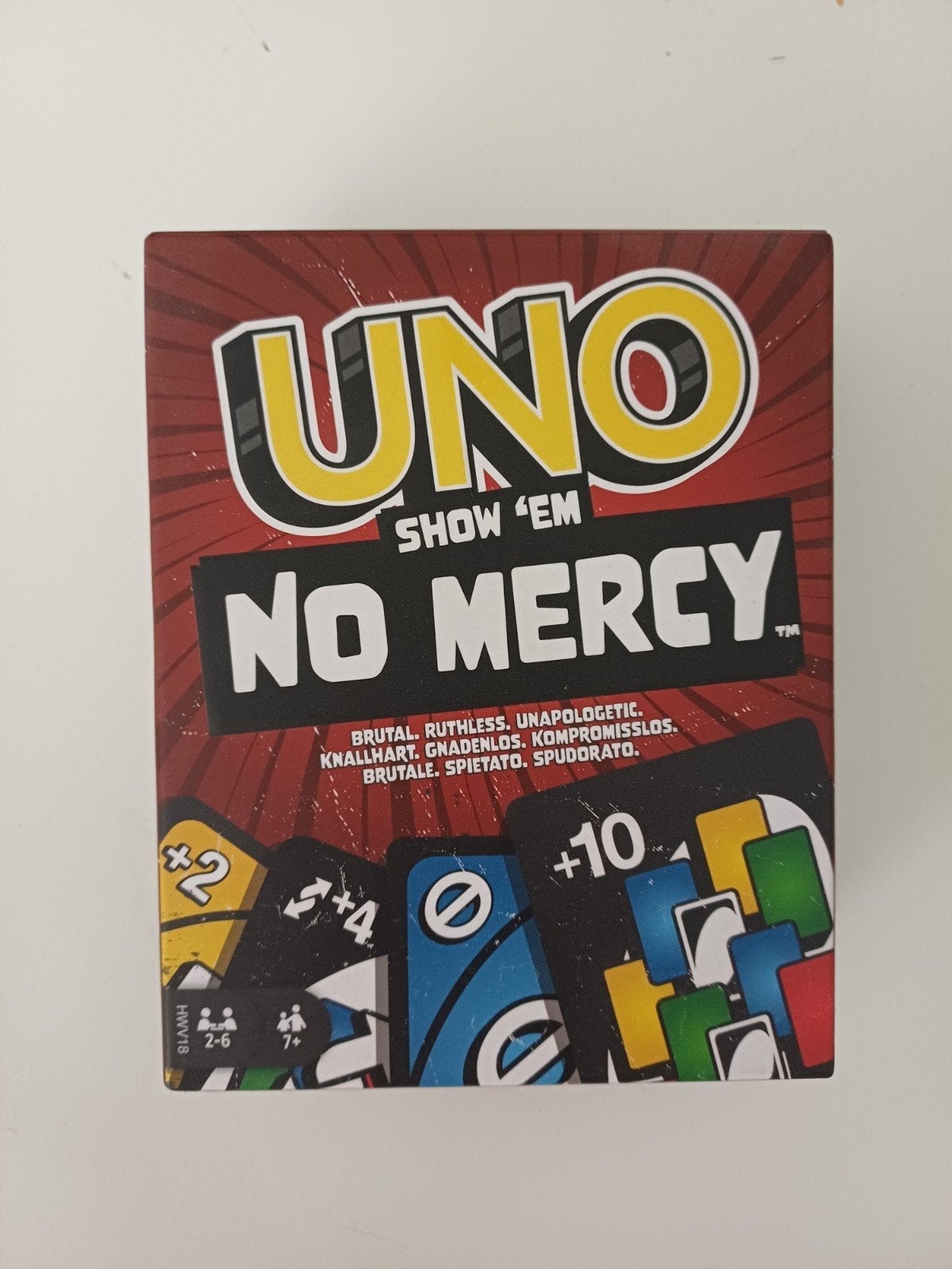 UNO "No Mercy", Vijf spelers of meer, Ophalen of Verzenden, Zo goed als nieuw, Mattel games