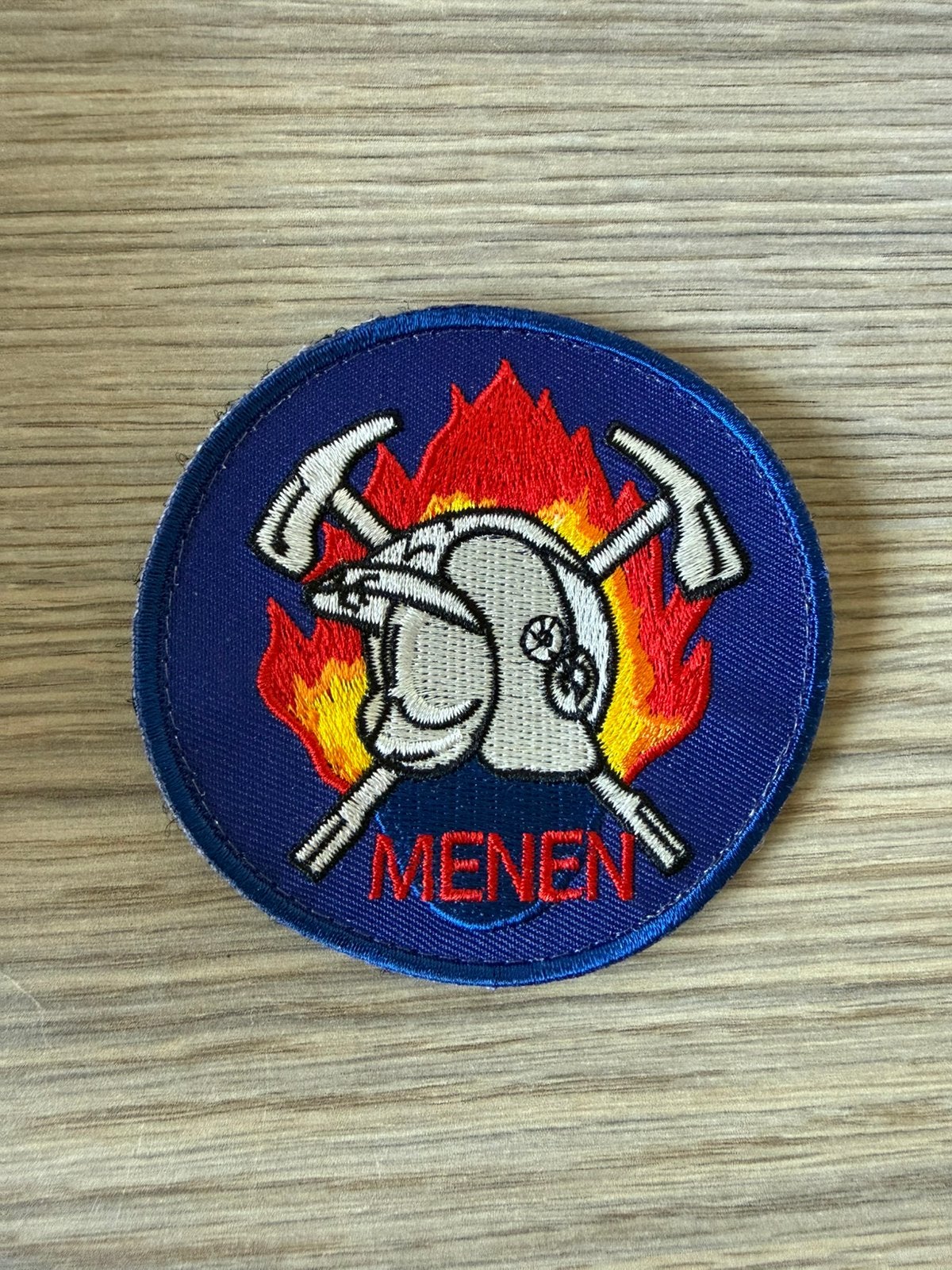 Patch brandweer Menen, Verzamelen, Ophalen of Verzenden