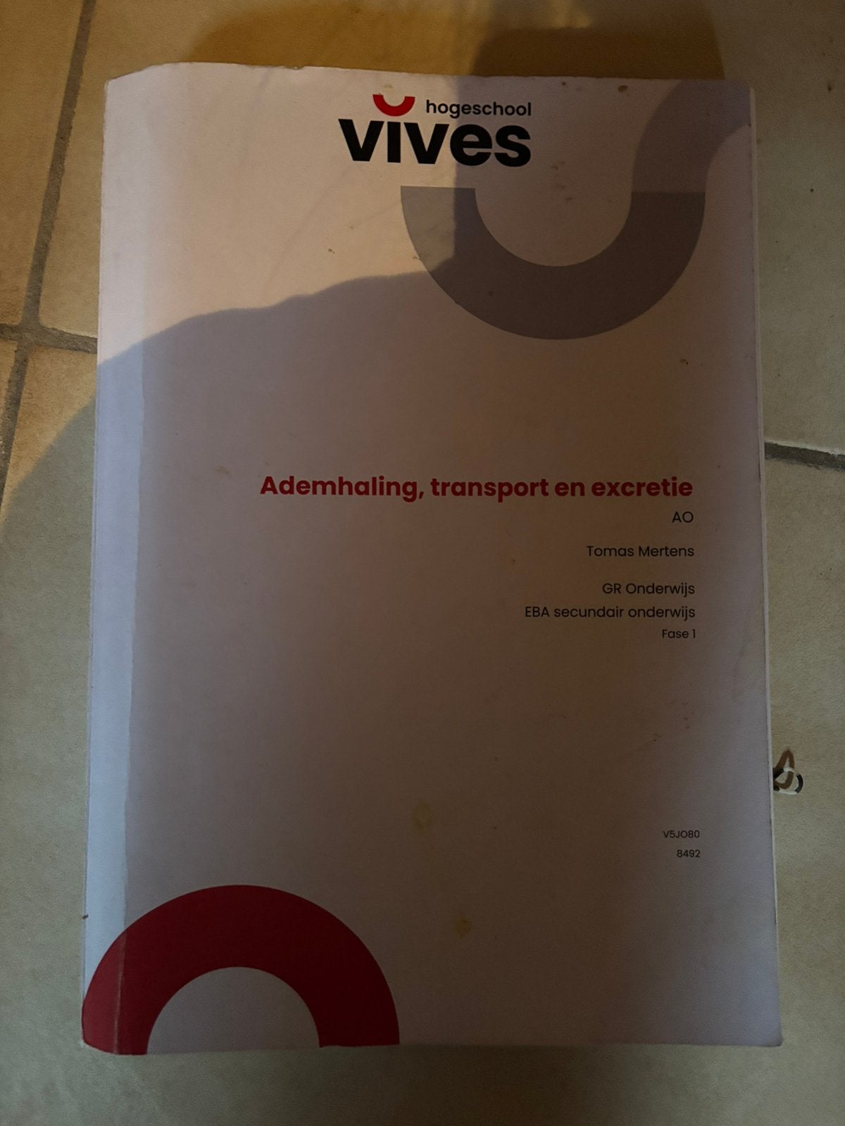 Ademhaling, transport en excretie, Boeken, Ophalen of Verzenden, Zo goed als nieuw, Overige niveaus, Overige vakken