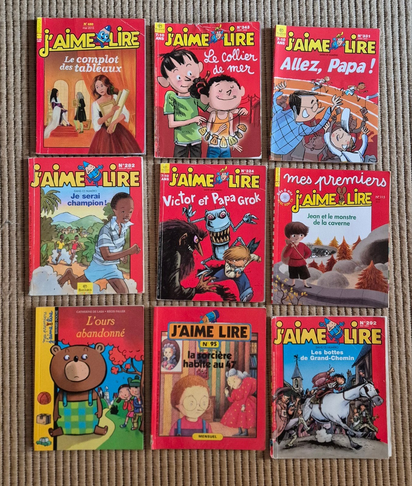 J'aime lire - lot 9 livres