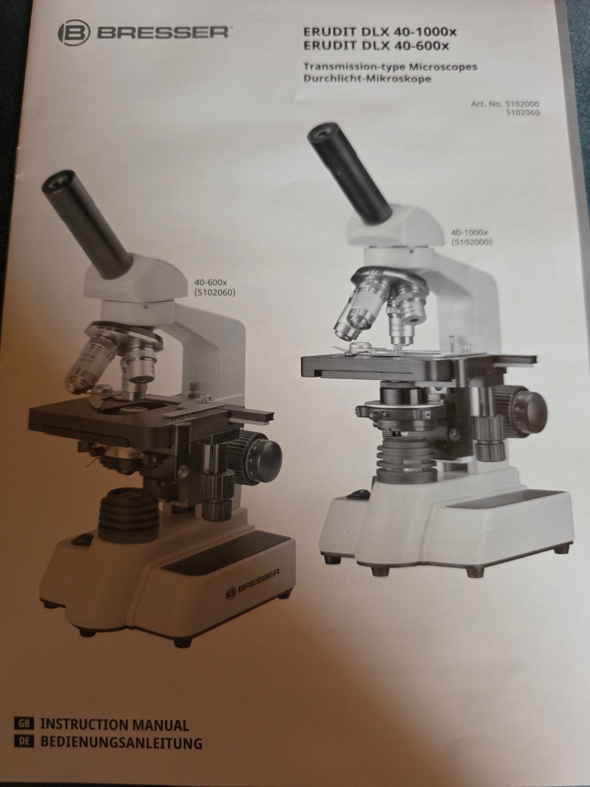 Bresser erudit dlx 40-600 DIN lenzen hele starter set, Ophalen, Zo goed als nieuw, 400x tot 1000x, Biologische microscoop