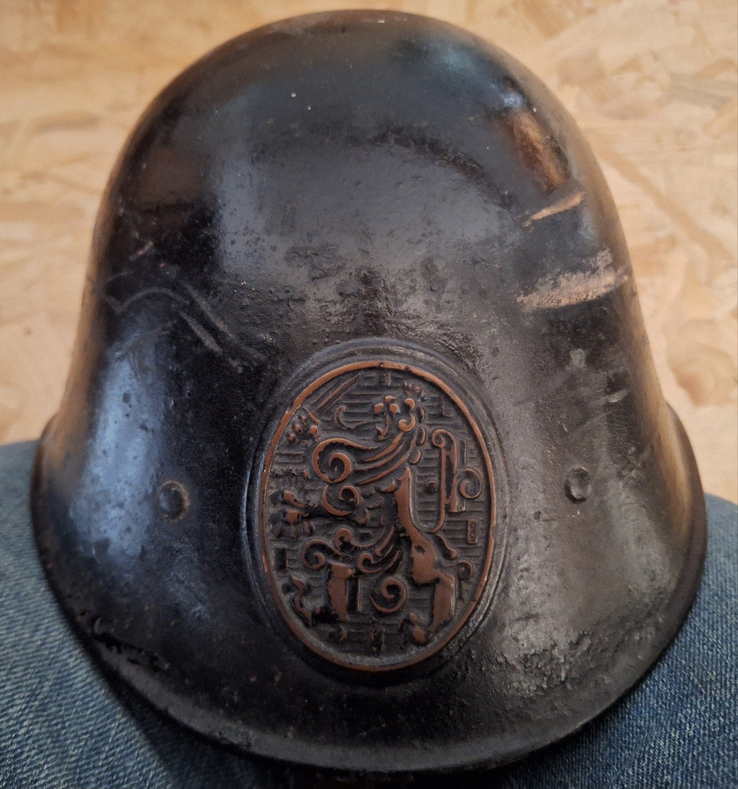 Nederlandse helm uit de Tweede Wereldoorlog, Ophalen of Verzenden, Landmacht, Helm of Baret