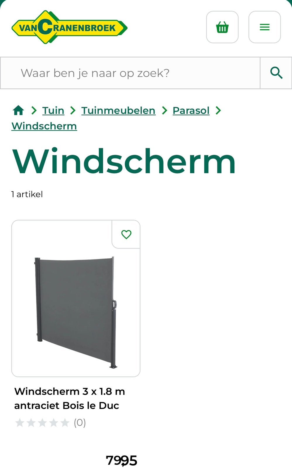 Uitrekbare Windschermen NIEUW, Tuin en Terras, Ophalen, Nieuw
