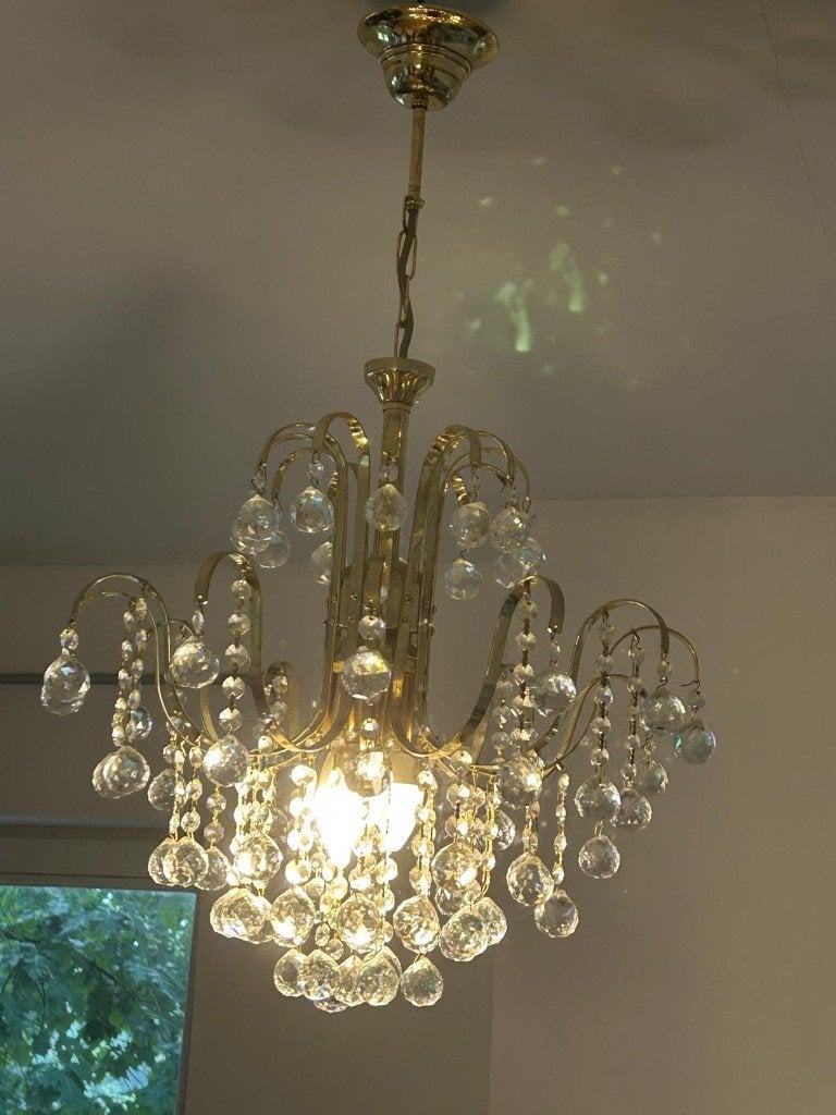 Joli lustre en cristal, Maison & Meubles, Lampes | Lustres, Enlèvement, Comme neuf