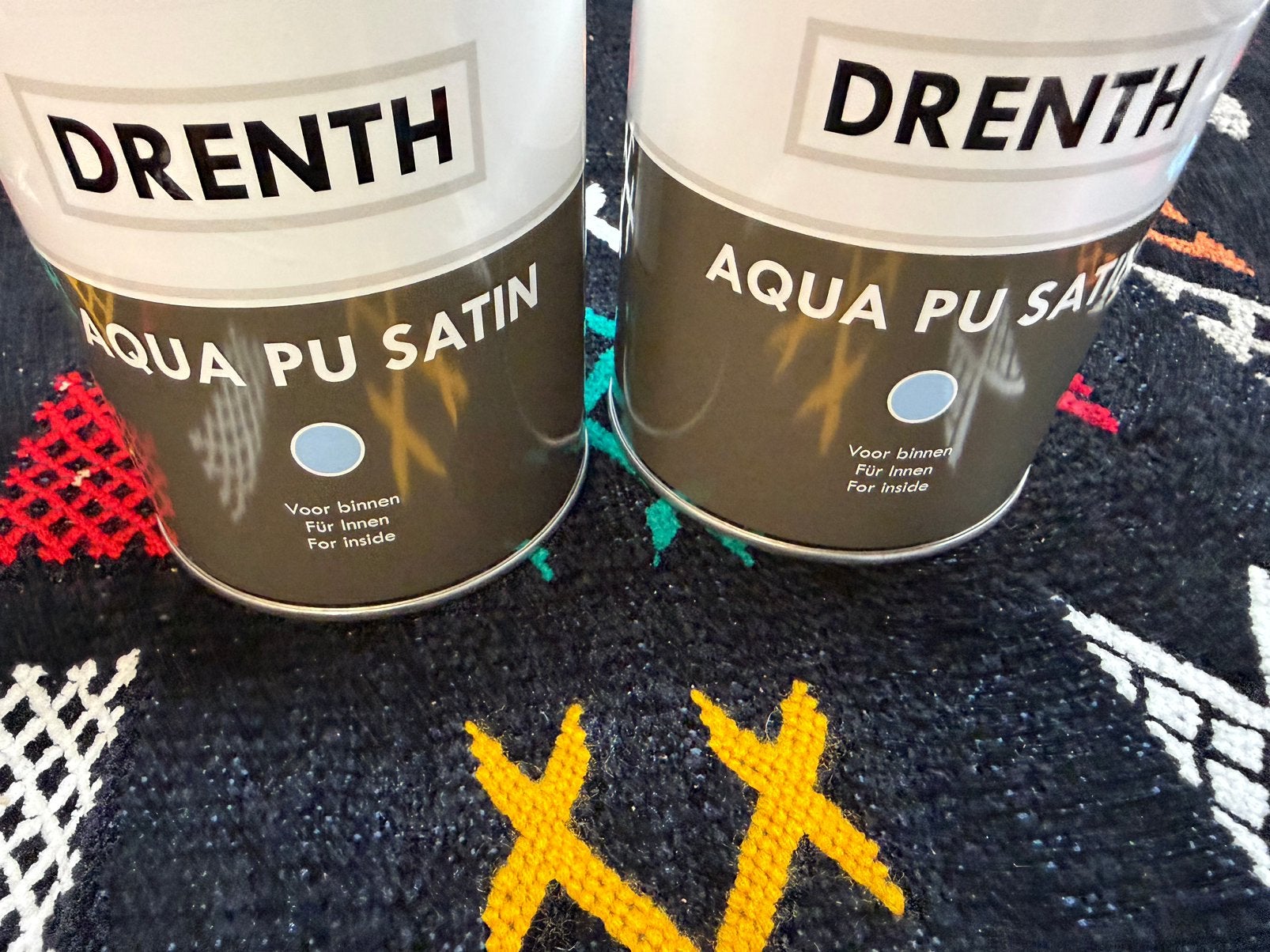 Drenth watergedragen donkergrijze lak 1liter, Ophalen of Verzenden, Nieuw, Acrylverf