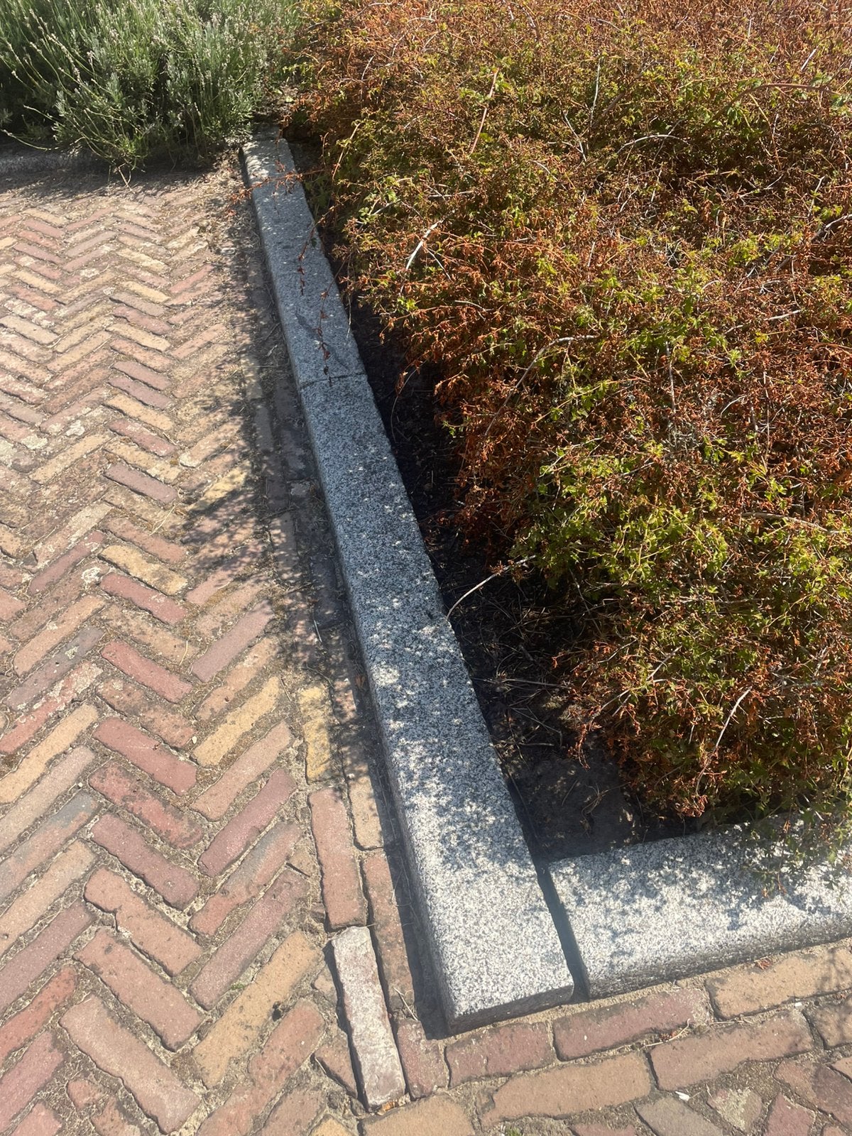 GRANIETEN BOORDSTENEN ±160 METER – VOOR OPRIT / TUIN, Moins de 25 cm, Bordure, Moins de 25 cm, Utilisé