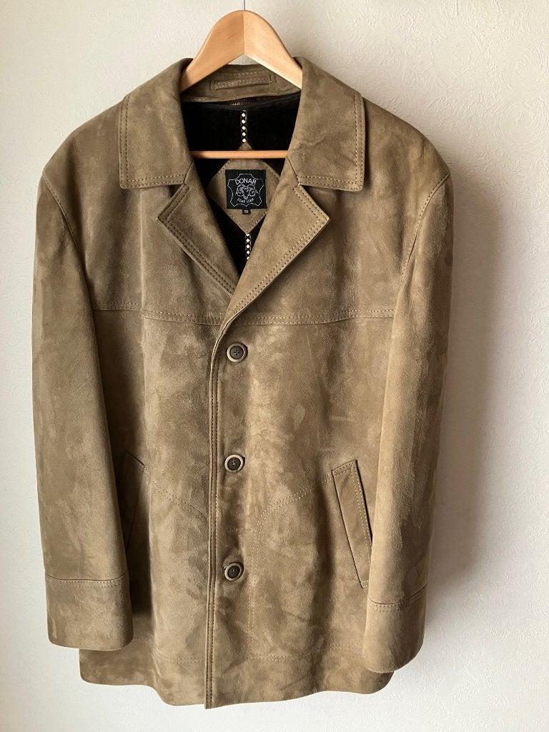 lederen jas, Kleding | Heren, Bruin, Maat 48/50 (M), Ophalen of Verzenden, Zo goed als nieuw