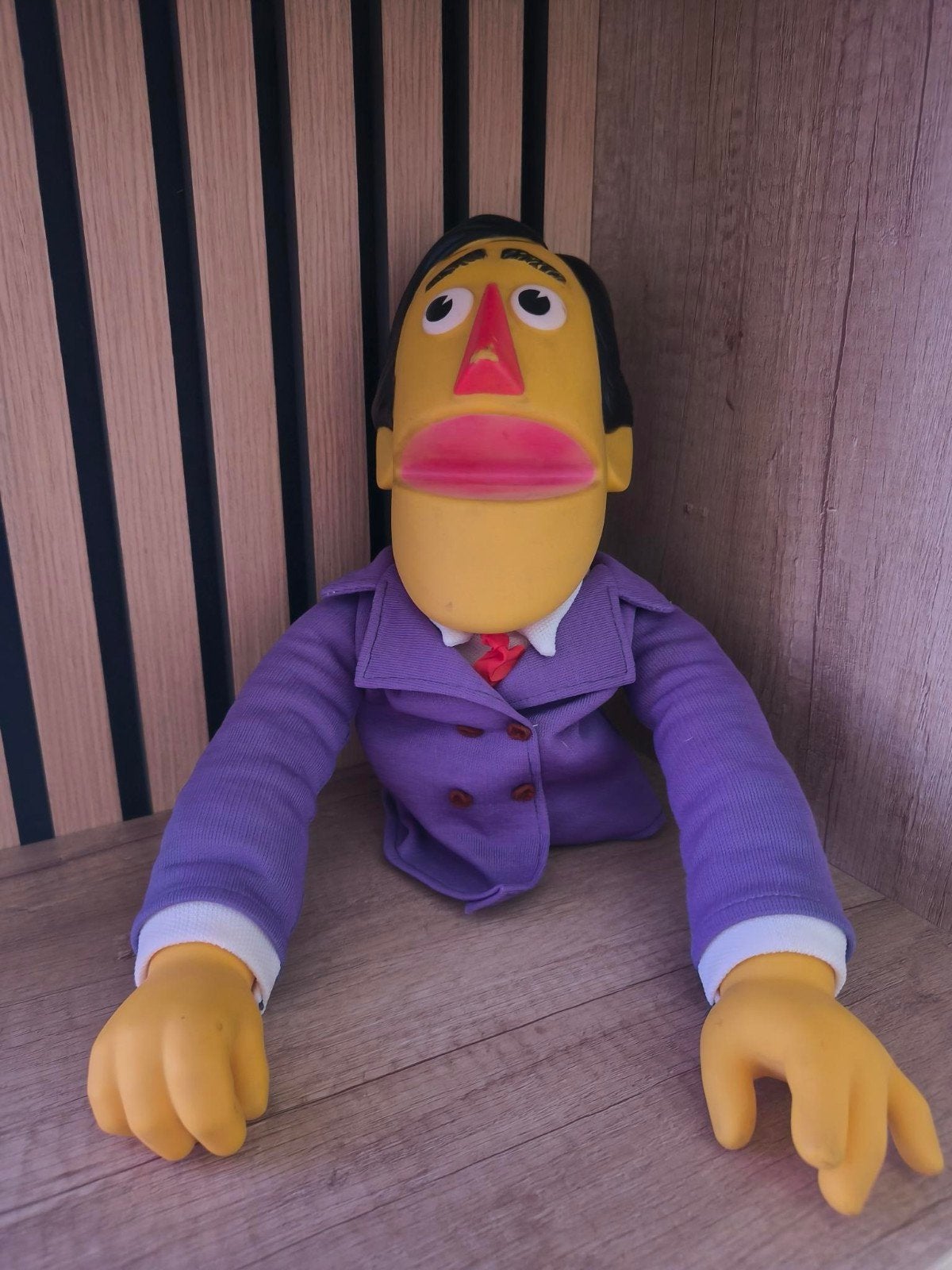 Handpop Guy Smiley Sesamstraat Vicma, Verzamelen, Poppen, Gebruikt, Overige typen, Ophalen