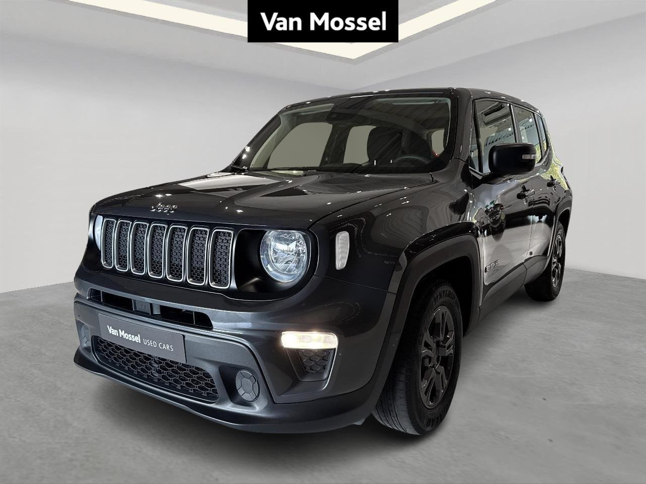 Jeep Renegade 1.5 Turbo T4 130 4x2 MHEV DCT7 Longitude, Auto's, 4 deurs, Stof, Gebruikt, Zwart