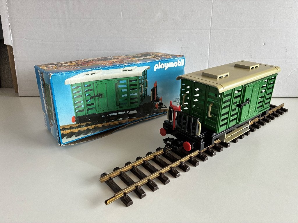 Playmobil 4101 Vee Wagon - trein - met doos - lot D3, Gebruikt, Complete set, Voertuig, Ophalen of Verzenden