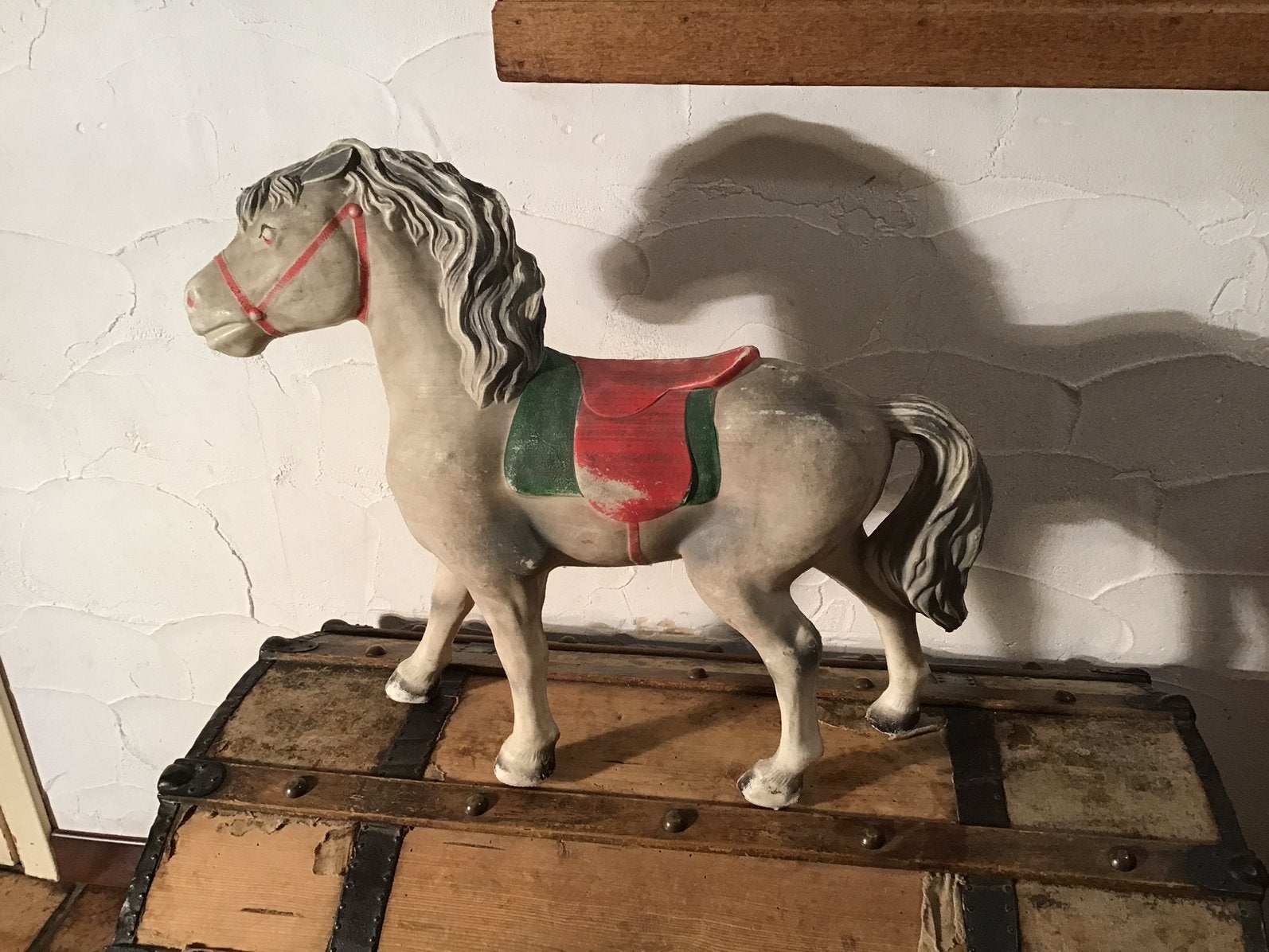 Grand cheval miniature vintage en plastique, Enlèvement ou Envoi