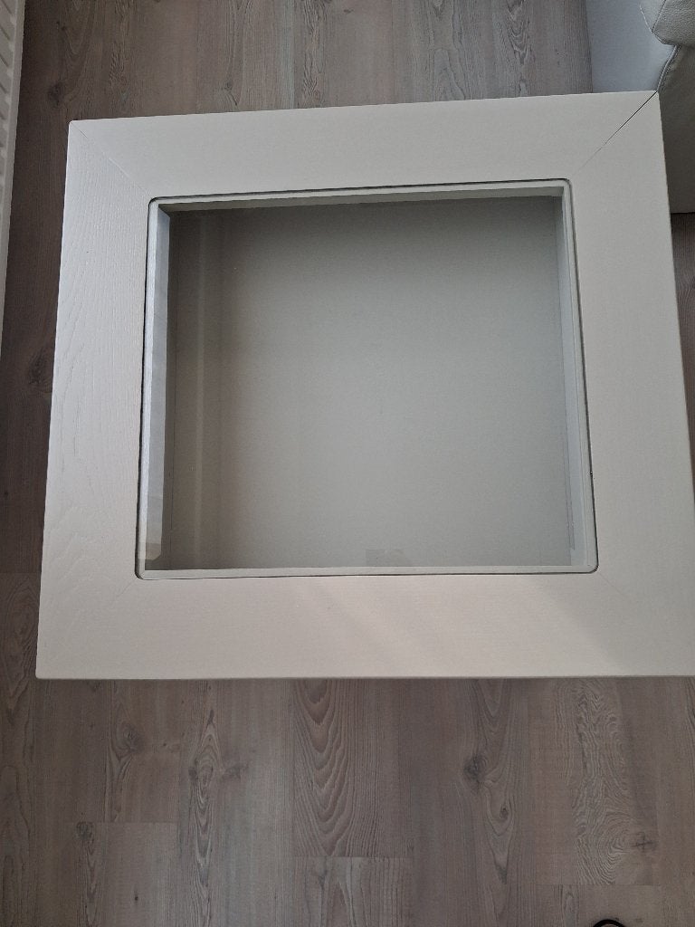 houten hoektafel, Huis en Inrichting, Gebruikt, 55 tot 75 cm, Rechthoekig, Hout