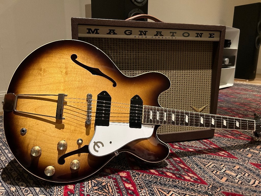 Epiphone Casino USA (Vintage Sunburst), Musique & Instruments, Enlèvement, Comme neuf, Hollow body, Epiphone