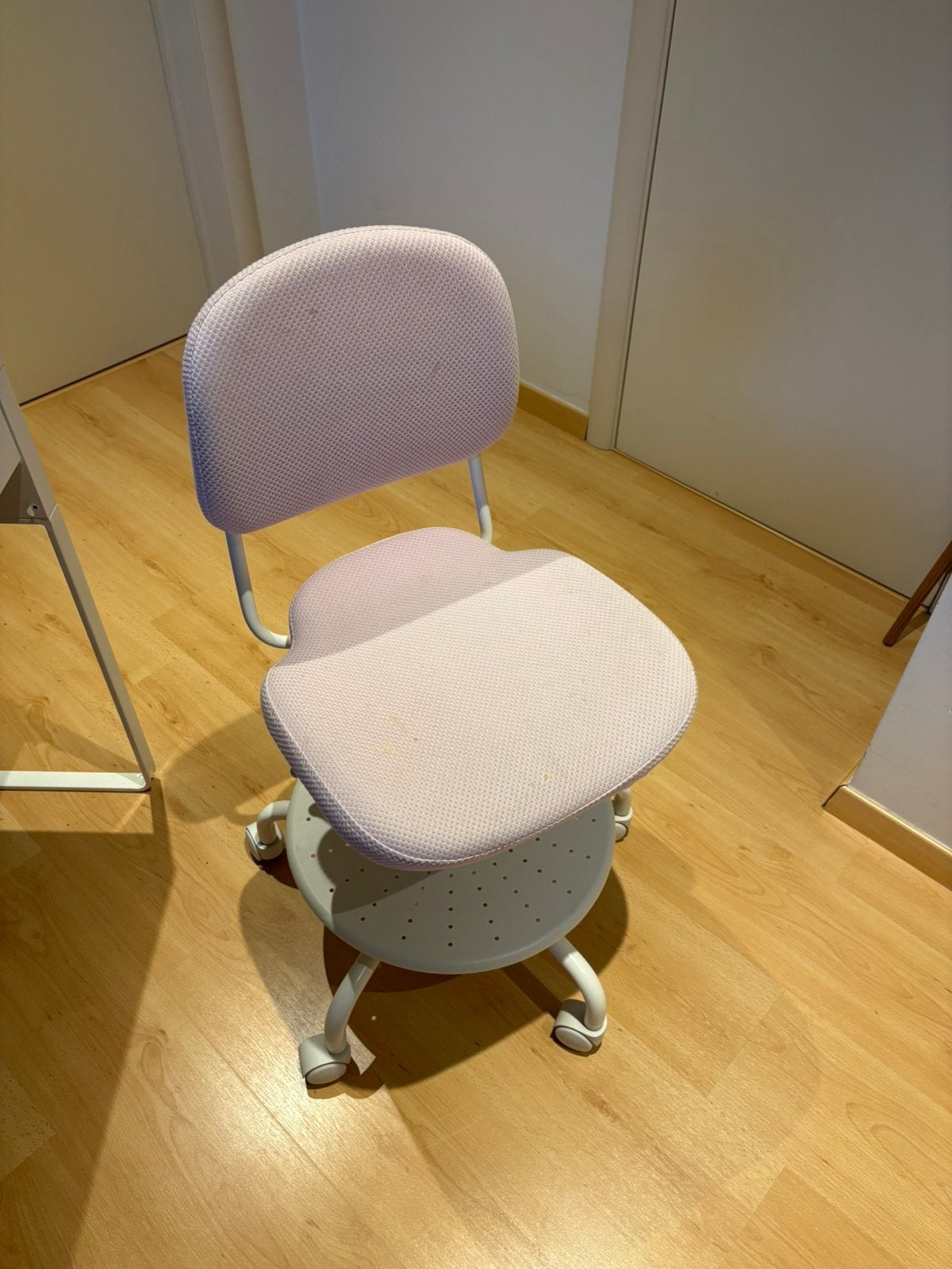 Bureaustoel kinderen Ikea roze, Maison & Meubles, Rose, Comme neuf, Enlèvement, Chaise de bureau