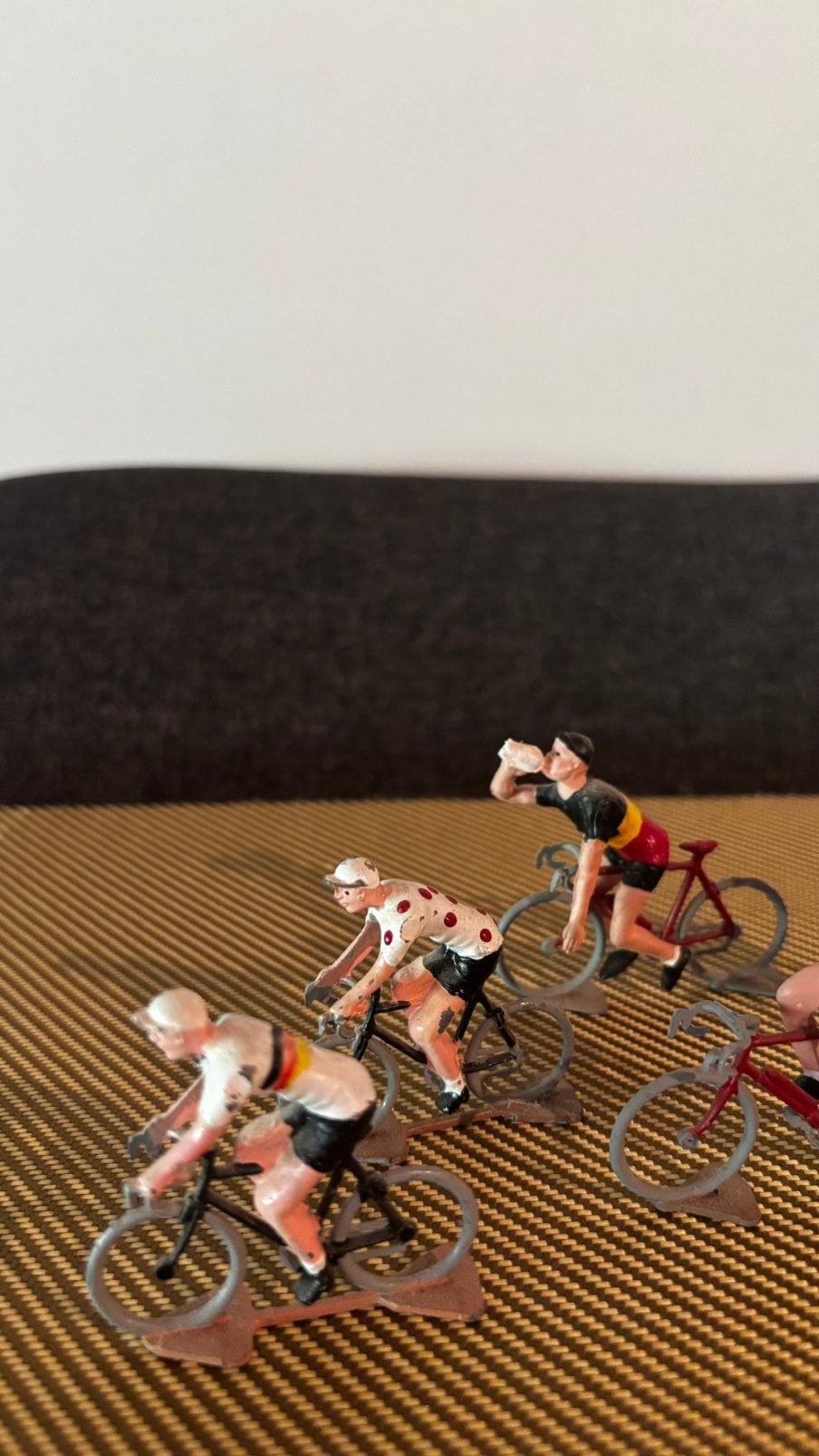 Vintage wielrenners miniaturen – Set van 5 – Tour de France, Ophalen of Verzenden, Gebruikt