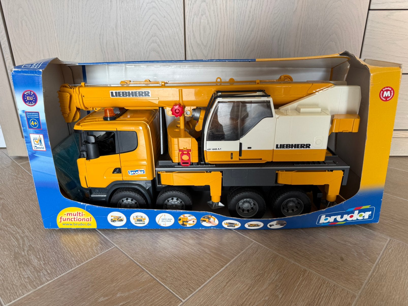 Bruder Scania Liebherr kraan, Kinderen en Baby's, Ophalen, Zo goed als nieuw