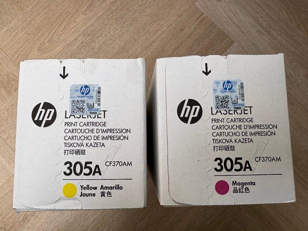 2 nieuwe originele toners HP CE412A-HP CE413A (HP 305A), Computers en Software, Ophalen of Verzenden, Nieuw, Toner, HP ORIGINAL