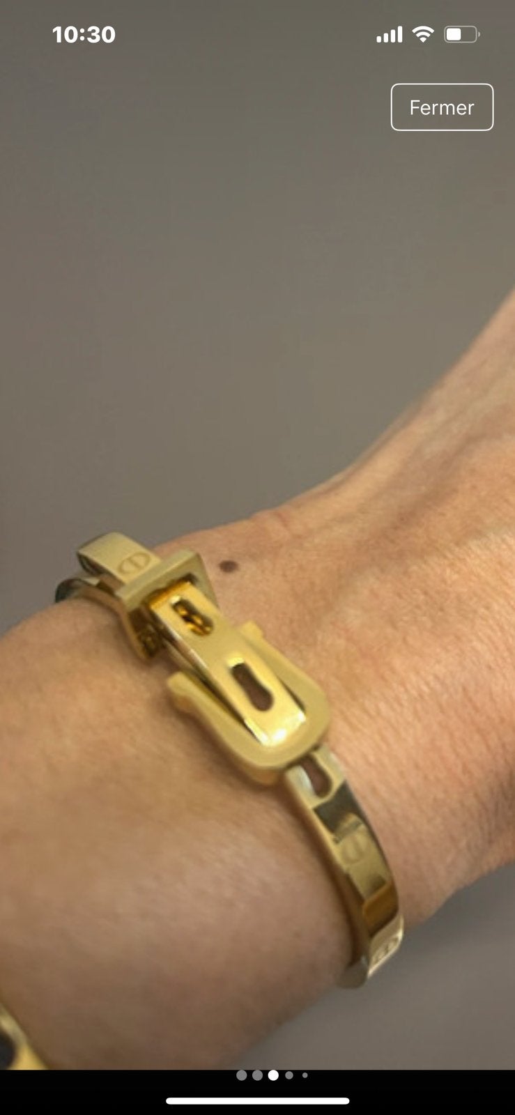 Bracelet fantaisie Haut de gamme doré neuf !, Bijoux, Sacs & Beauté, Enlèvement ou Envoi, Neuf, Or, Acier