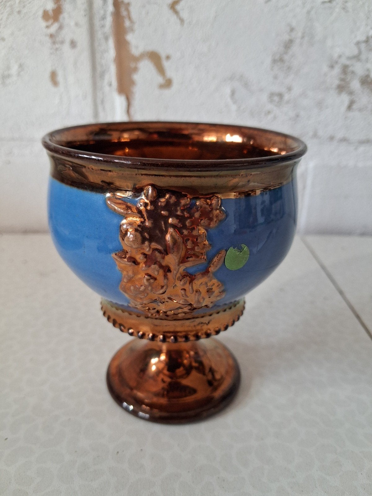 Engels copper lustre kelk, Antiek en Kunst, Ophalen of Verzenden