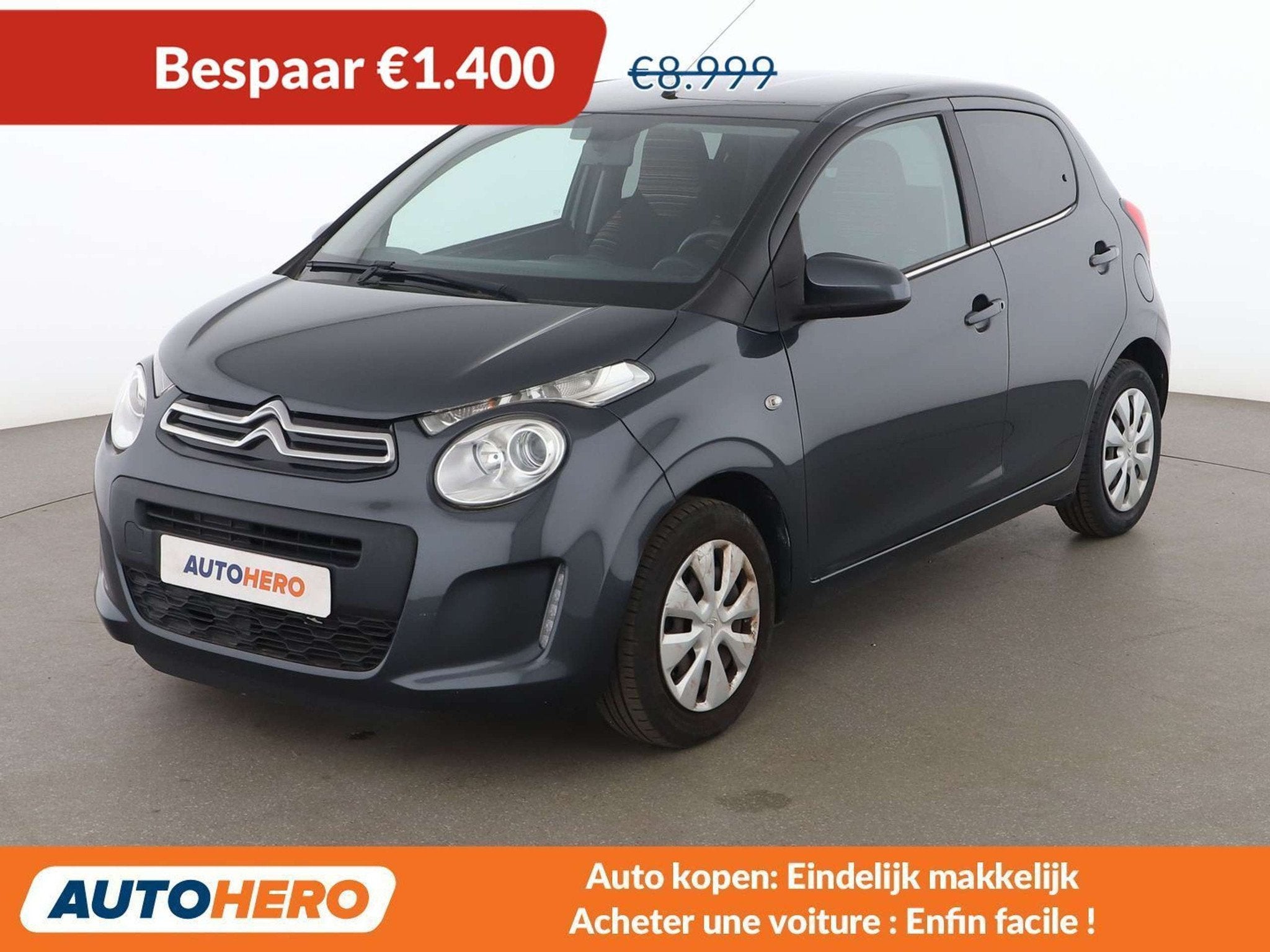 Citroën C1 1.0 VTi Feel (année de construction 2019), Autos, Argent ou Gris, Achat, 998 cm³, Euro 6