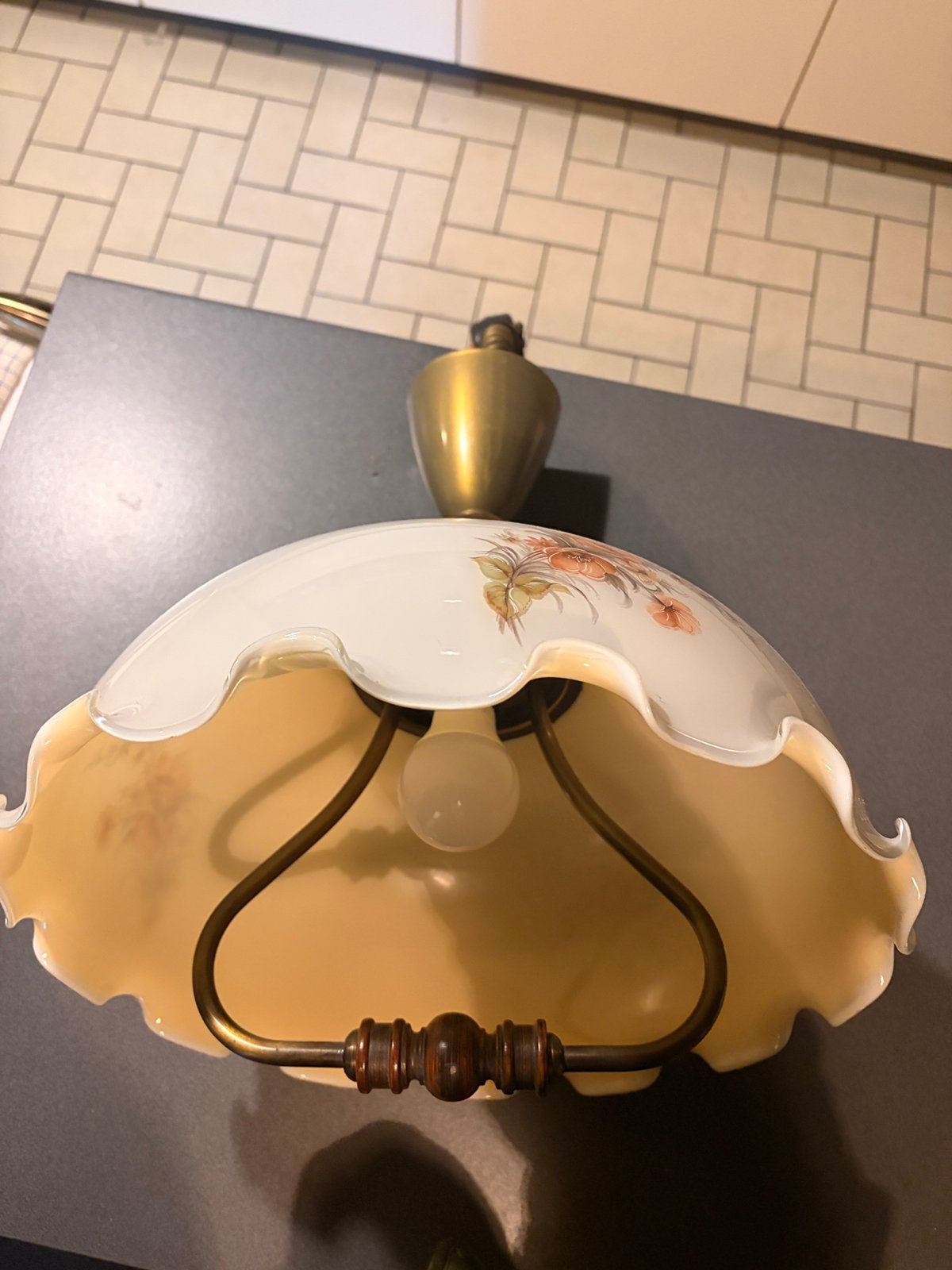 Oude vintage lamp, Antiek en Kunst, Ophalen of Verzenden