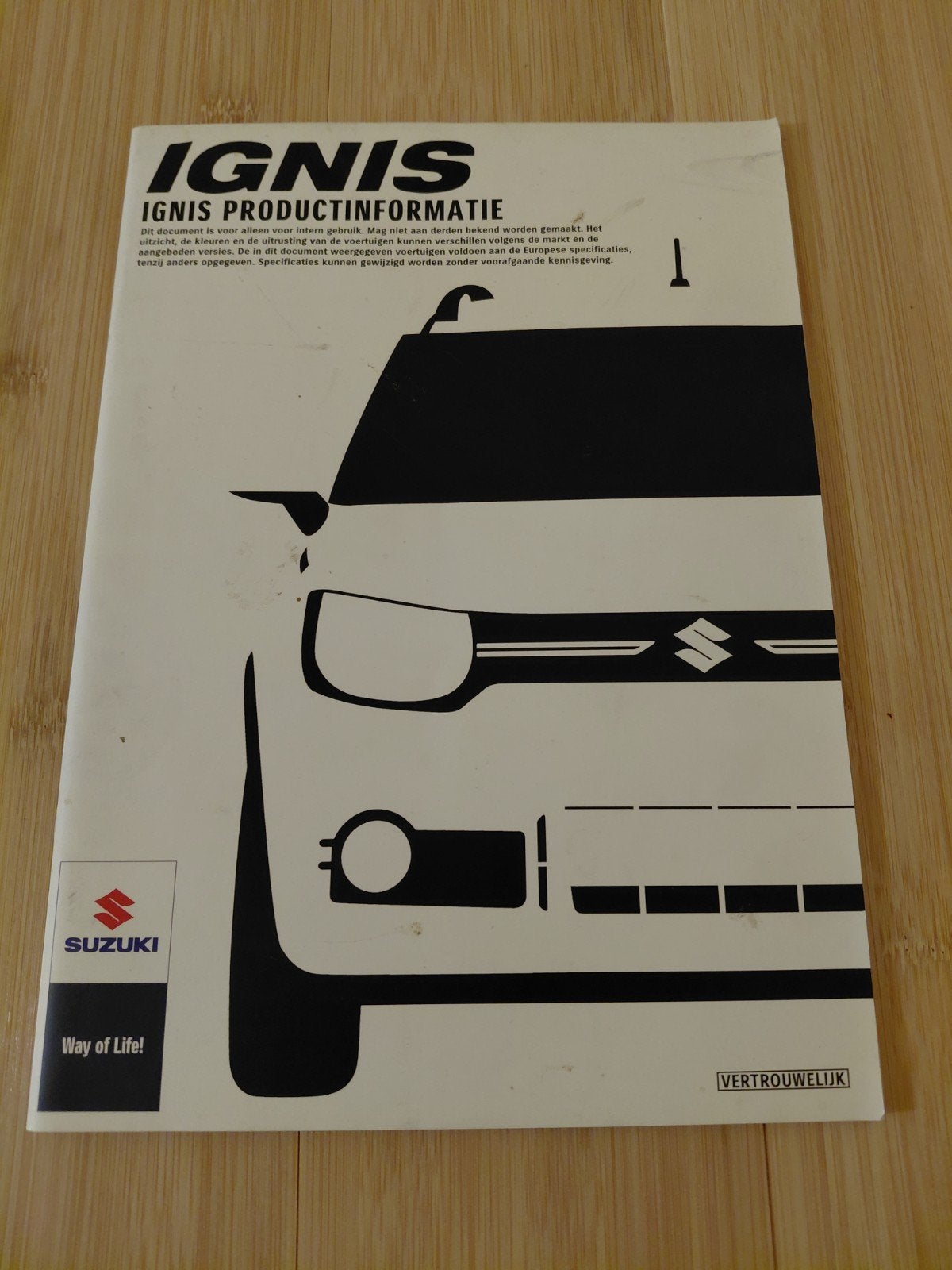 Suzuki Ignis, dealer folder, Boeken, Ophalen