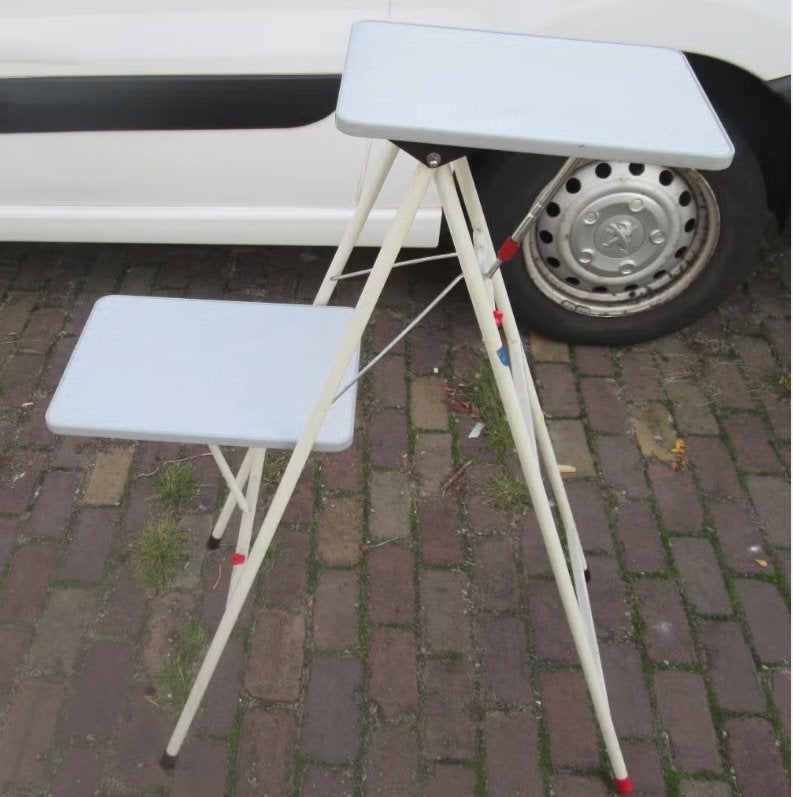 Mooi Retro Projectie Tafel in metaal en hout, Ophalen of Verzenden, Huis en Inrichting