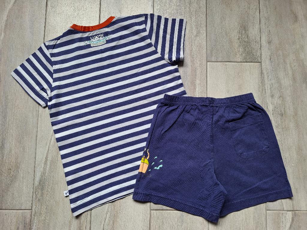 ★ M116 - Woody zomerpyjama thema varken, Kinderen en Baby's, Kinderkleding | Maat 116, Ophalen of Verzenden, Woody, Jongen, Nacht- of Onderkleding